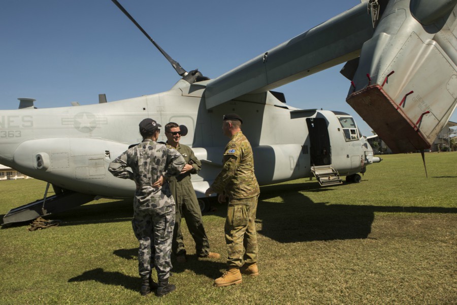 ADF service members and families tour MV-22B Ospreys 